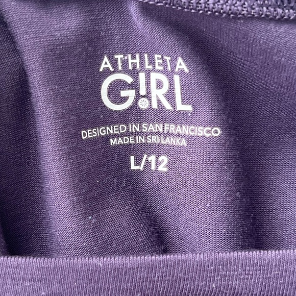 Athletic girl long sleeve shirt. Size large/12 breathable mesh back. - Picture 3 of 4